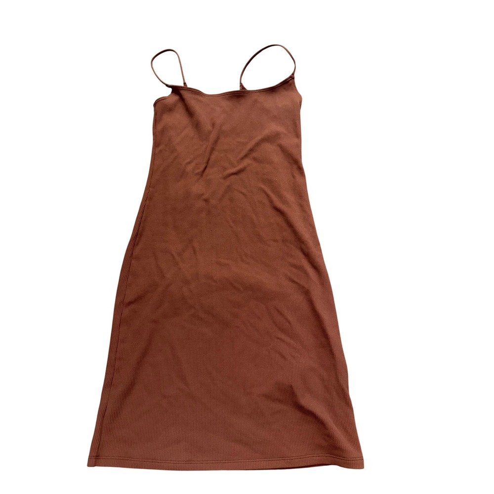 Abercrombie & Fitch Soft A&F‎ Collection Ribbed Mini Dress Brown XS